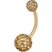 Wildcat Sealed Multi Jewelled Bananabell - 8,0 mm, Šampanjec, 5,0 mm/8,0 mm