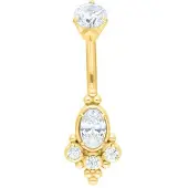 Wildcat Oriental Bindi Bananabell<!--63f8bba581a96--> - 8,0 mm, Kultainen metalli