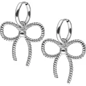 Wildcat Little Twisted Bow - korvarenkaat (pari) - Hopeinen metalli