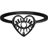 Wildcat Eye - sormus - Musta metalli, 18,0 mm