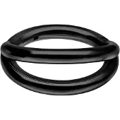 Wildcat Double Row Clicker - Lävistysrengas - 1,2 mm, Musta metalli, 8,0 mm