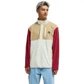 Quiksilver No Destination Block Half-Zip Fleeceneule bone Koko L