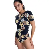 Roxy Sun Babe Ss Onesie Lycra anthracite nostalgic fls Koko S