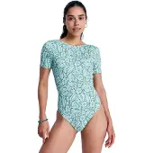 Roxy Sun Babe Ss Onesie Lycra oil green wildside psley Koko M