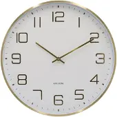 Karlsson Wall Clock Elegance Glow White - Gold - Ø 40 CM