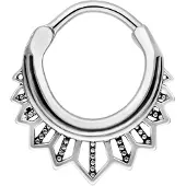 Wildcat Tigerlily Septum Clicker<!--641fda720de37--> - Hopeinen metalli