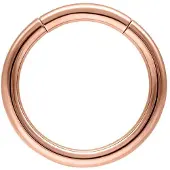 Wildcat Basic Segmentring - lävistysrengas - 1,2 mm, Ruusukultainen metalli, 7,0 mm