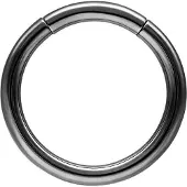 Wildcat Basic Segmentring - lävistysrengas - 2,0 mm, Musta metalli, 13,0 mm