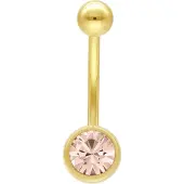 Wildcat Multicut Jewelled Navel Bananabell<!--63db4c0d053dd--> - 1,6 mm, 10,0 mm, Aprikoosi, Kultainen metalli