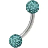 Wildcat Sealed Multi Jewelled Bananabell - 8,0 mm, Zirkon Modra, 4,0 mm