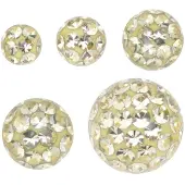 Wildcat Sealed Multi Jewelled Ball - pallo kristallikivillä - 1,6 mm, Narsissin keltainen, 8,0 mm