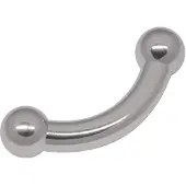 Wildcat Prince Bananabell - banaanikoru - 8,0 mm, 18,0 mm, Hopeinen metalli, 12,0 mm
