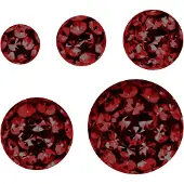 Wildcat Sealed Multi Jewelled Ball - pallo kristallikivillä - 1,2 mm, Siam, 4,0 mm