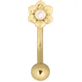 Wildcat Flower Micro Bananabell<!--641fd99ff1e95--> - 1,6 mm, 12,0 mm, Kultainen metalli