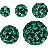 Wildcat Sealed Multi Jewelled Ball - pallo kristallikivillä - 1,2 mm, Smaragdin vihreä, 4,0 mm