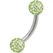 Wildcat Sealed Multi Jewelled Bananabell - 8,0 mm, Svetlo Zelena, 5,0 mm