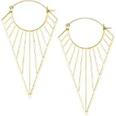 Wildcat Prisma Hoops - Korvakorut - Kultainen metalli