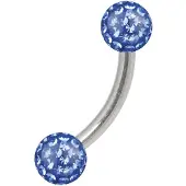 Wildcat Sealed Multi Jewelled Bananabell - 14,0 mm, Saphirblau, 4,0 mm