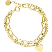 Wildcat Heart Bracelet - Rannekoru - Kultainen metalli