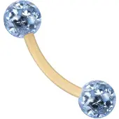 Wildcat Sealed Multi Jewelled Bananabell - 1,6 mm, 8,0 mm, Svetlo Modra, 4,0 mm
