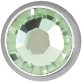 Wildcat Ulkokierteinen kristallikoriste dermal anchor -lävistykseen - Vaaleanvihreä, 5,0 mm, 1,2 mm