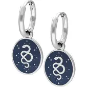 Wildcat Little Mystic Snake Hoops - korvarenkaat (pari) - Hopeinen metalli