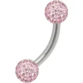 Wildcat Sealed Multi Jewelled Bananabell - 6,0 mm, Rosa, 5,0 mm