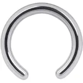 Wildcat Basic Clip In Ball Ring - lävistysrengas - 2,0 mm, 22,0 mm, Hopeinen metalli