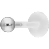 Wildcat Ball Push-Fit Labret<!--63ddf9b127e1a--> - Hopeinen metalli