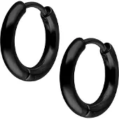 Wildcat Little Hoops - Schwarz, 10,0 mm