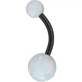 Wildcat Double Synthetic Opal Bananabell - 8,0 mm, Weiß