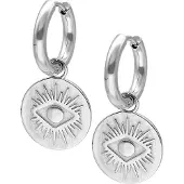Wildcat Little Luminous Eye - korvarenkaat (pari) - Hopeinen metalli