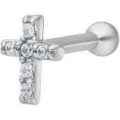 Wildcat Jewelled Cross Earbarbell<!--64082270978d5-->
