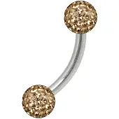 Wildcat Sealed Multi Jewelled Bananabell - 6,0 mm, Champagner, 5,0 mm