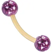 Wildcat Sealed Multi Jewelled Bananabell - 1,2 mm, 8,0 mm, Fuksija, 3,0 mm
