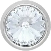 Wildcat Big Jewelled Side Threaded - Koristeosa - Valkoinen, 8,0 mm, 1,6 mm, Hopeinen metalli