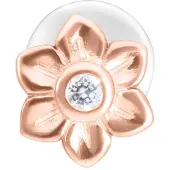 Wildcat Flower Push-Fit Labret - Lävistyskoru - Ruusukultainen metalli