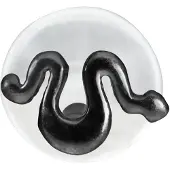 Wildcat Snake Push-Fit Labret<!--63ddf86e543d2--> - Musta metalli