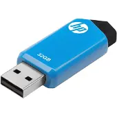 HP – STICK 32GB v150w 2.0 Flash Drive (black/blue) retail (HPFD150W-32)