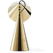 Tom Dixon Pöytävalaisin POSE, himmennettävä, Messinki/kulta, Olohuone/ruokailutila, Synteettinen materiaali, Design