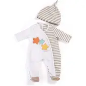 Miniland Pijama For Dolls Ruskea