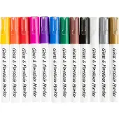 Creative toys Lasi- ja posliinitussi 1-2mm - Värilajitelma, 12kpl