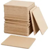 Creativ Company Patalappu - 20 - 50 kpl - Vaalea puu - 10 x 10 cm - Pyöristetyt kulmat