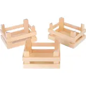 Small Foot Puuarkku - - Pienet laatikot - 3 kpl - Luonnollinen - Kauppiaalle