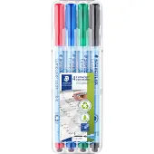 Staedtler 4 kpl Lumocolor Correctable F (0.6 mm)