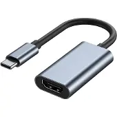 NÖRDIC USB C–HDMI-sovitin 4K 30Hz, 10 cm, musta