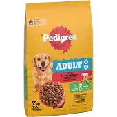Pedigree 2x7kg Adult nauta & vihannekset koiran kuivaruoka