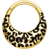 Wildcat Chunky Leopard Septum Clicker -lävistysrengas - 10,0 mm