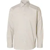 Selected Slmfilip-Performance Slim Ls Shirt Noos - Beige - S