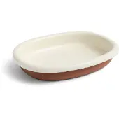 HAY Barro ovaali tarjoiluvati Off-white, large 27x36 cm